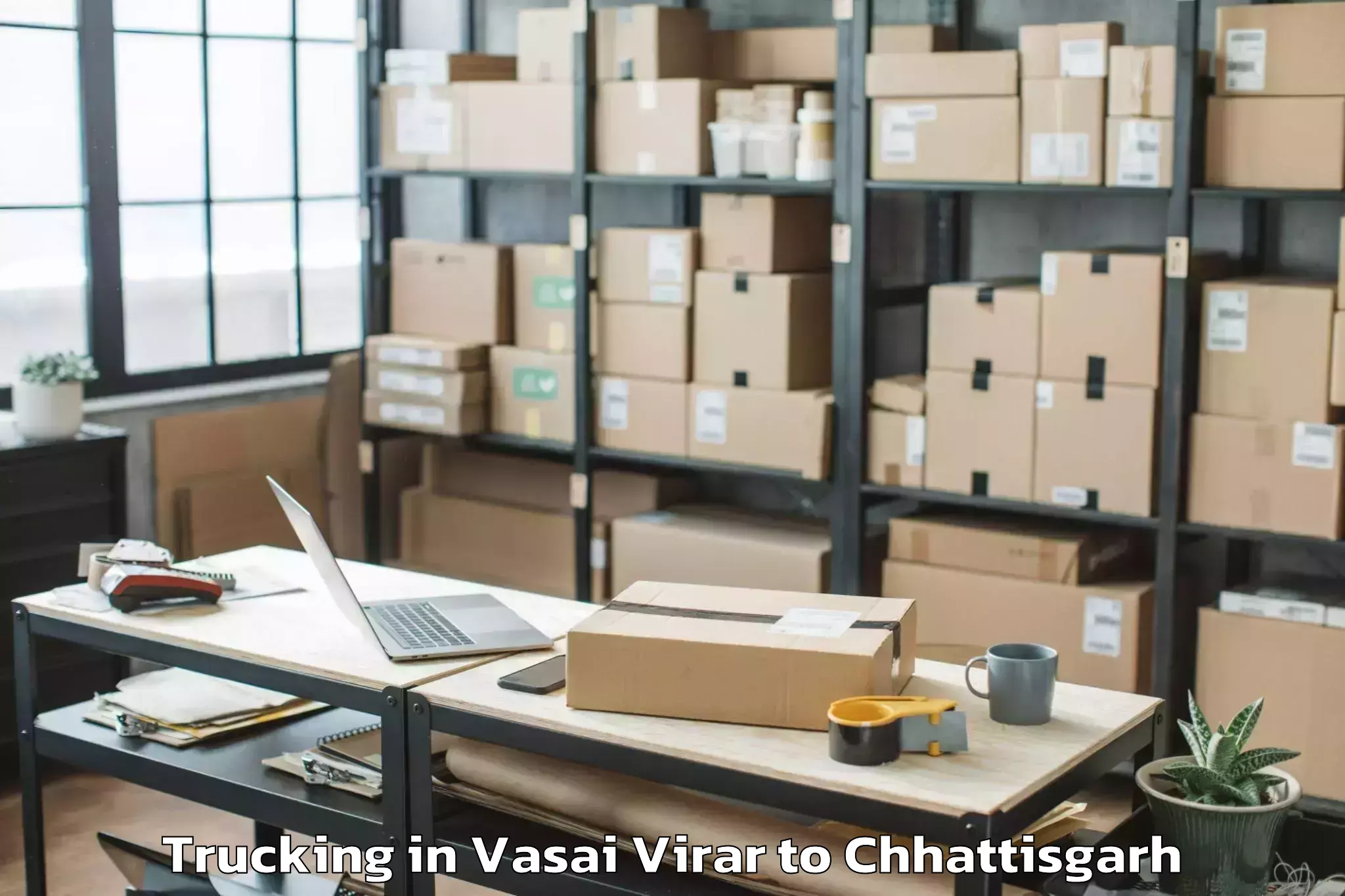 Leading Vasai Virar to Iit Bhilai Trucking Provider